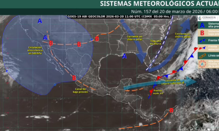 Se pronostican lluvias puntuales fuertes para regiones de Guerrero, Oaxaca y Chiapas