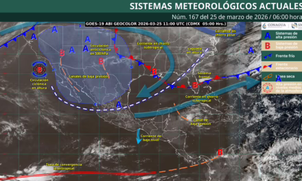 Canales de baja presión sobre el interior del país, una vaguada en altura y el ingreso de humedad del océano Pacífico, golfo de México y mar Caribe