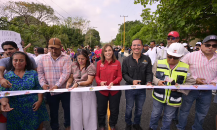 Rocío Nahle reivindica al sur con la entrega de 14 km del camino Las Choapas–El Paralelo