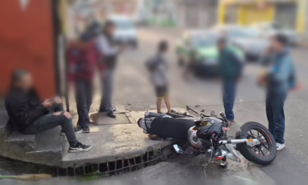 Motociclista lesionado tras percance vial en la zona de Los Sauces