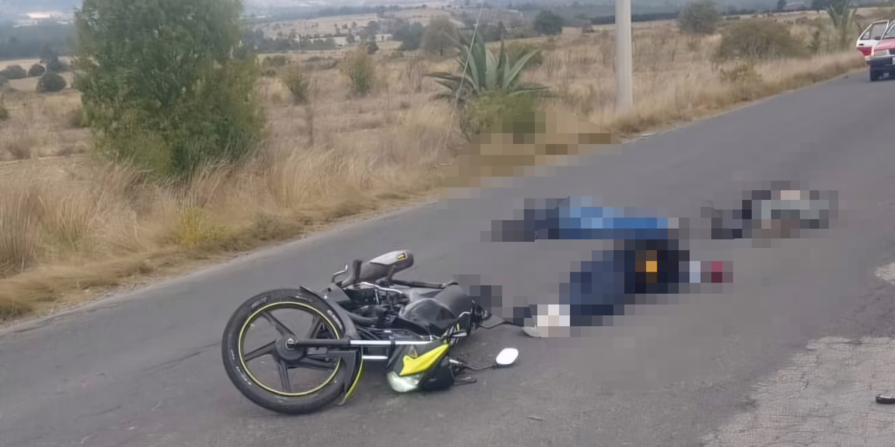 Tragedia en Perote: Accidente de motocicleta deja dos muertos y un herido en la ruta Madero-Tenextepec