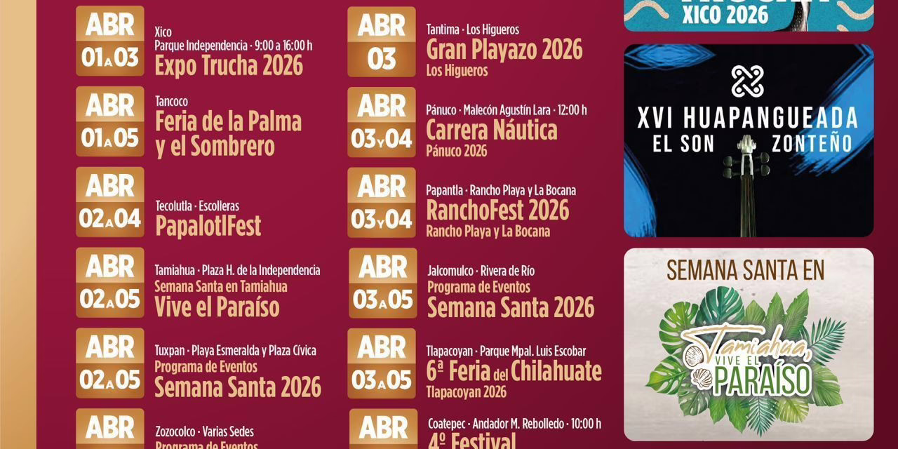 Inicia Semana Santa con actividades turísticas en municipios de Veracruz