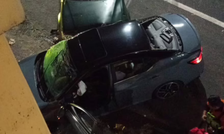 Accidente en la Xalapa-Veracruz, a la altura de El Lencero