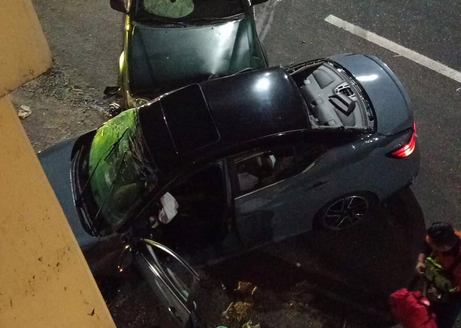 Accidente en la Xalapa-Veracruz, a la altura de El Lencero