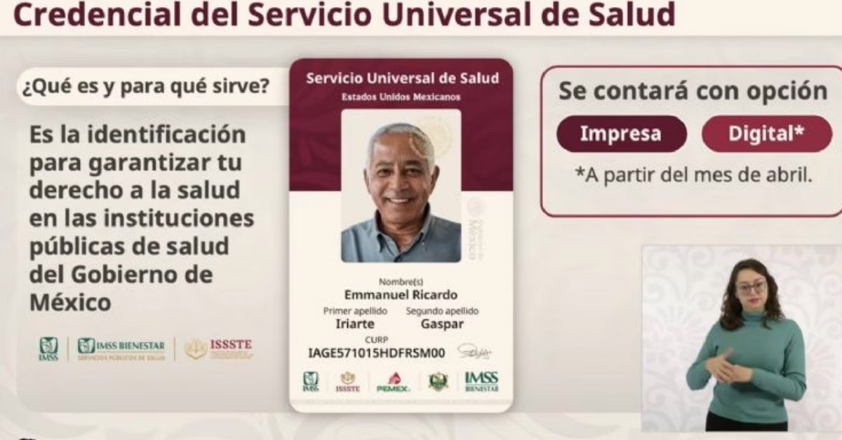 Gobierno federal inicia registro para credencial de salud universal