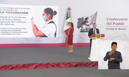 México reduce 66% los casos de sarampión tras aplicar más de 18 millones de vacunas