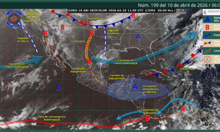 Se pronostican lluvias fuertes para regiones de 10 estados del país