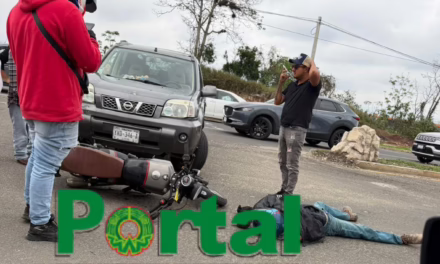 Motociclista lesionado tras choque frente a Plaza El Juguete