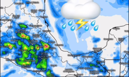 Lluvias fuertes y granizo afectarán al centro y sur; persiste onda de calor en 10 estados
