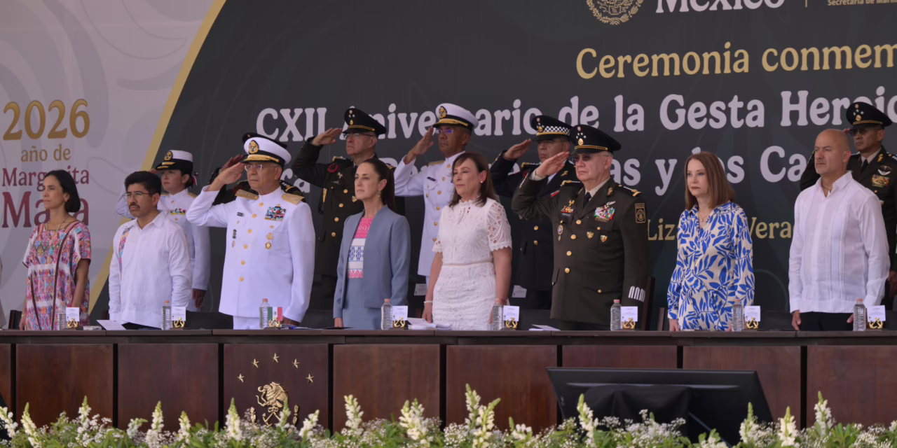 Veracruz es historia viva de México: Presidenta y Gobernadora conmemoran la Gesta Heroica de 1914