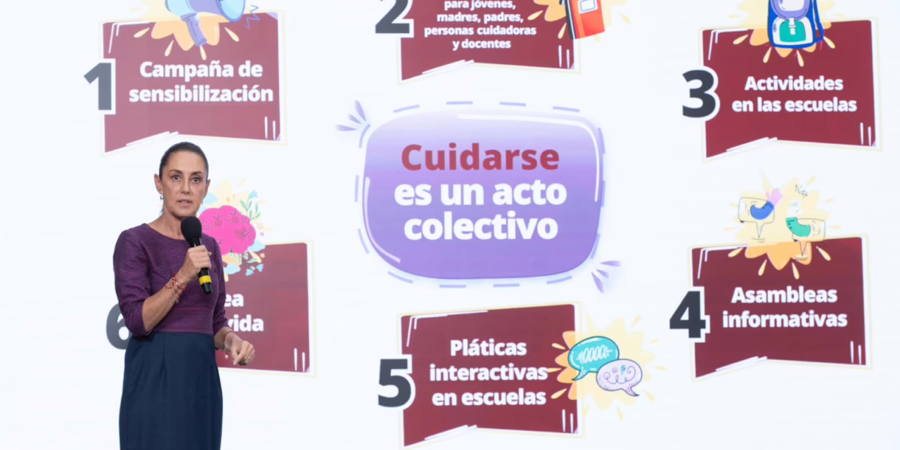 Presenta Claudia Sheinbaum estrategia nacional de salud mental para jóvenes