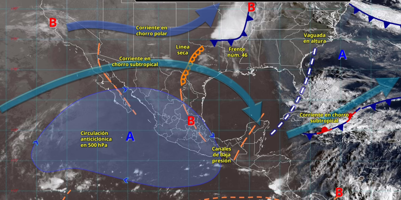 INTERVALOS DE CHUBASCOS SE PREVÉN EN VERACRUZ, PUEBLA, GUERRERO, OAXACA Y CHIAPAS