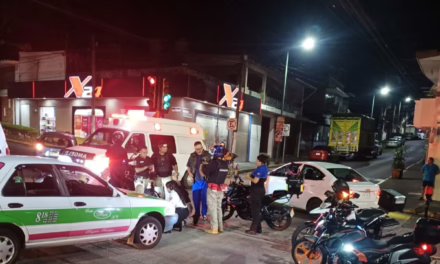 Accidente en la Avenida Américas deja un motociclista lesionado