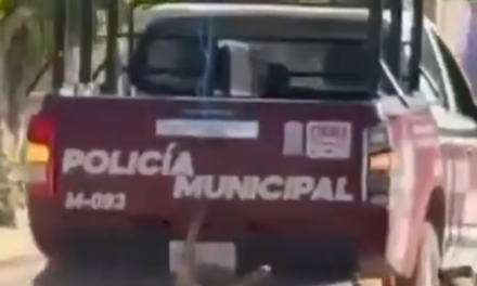 VIDEO:INVESTIGAN A POLIS POR PRESUNTO MALTRAT0 ANIMAL 