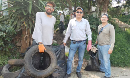 Participa SEV en limpieza del Cerro de la Galaxia, pulmón natural de Xalapa