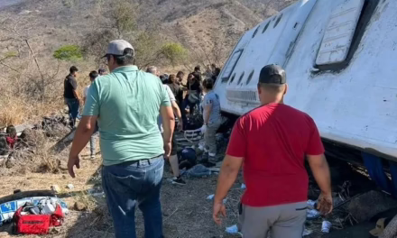 Volcadura de Autobús Turístico Deja 11 Muertos y 31 Lesionados