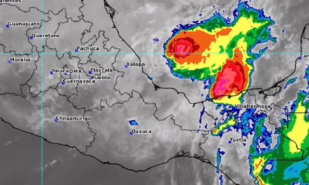 SE PREVÉN LLUVIAS INTENSAS EN VERACRUZ, TABASCO, CHIAPAS Y QUINTANA ROO