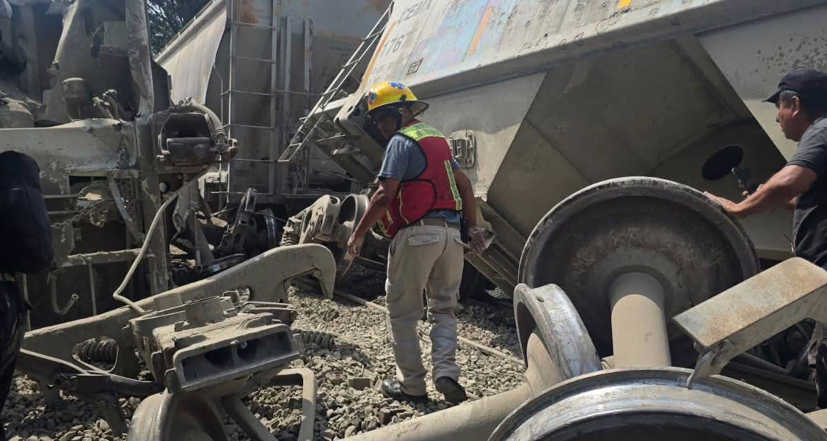 Tren se descarrila en límites de Córdoba y Fortín.