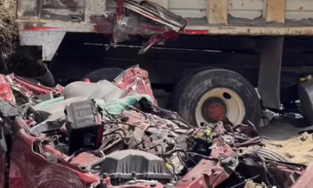 VIDEO: CAMIÓN DE MATERIALES IMPACTA AUTO EN NAUCALPAN, 3 FALLECIDOS