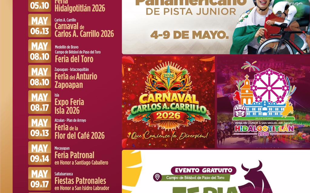 Agenda turística de mayo incluye competencias deportivas, ferias y fiestas patronales