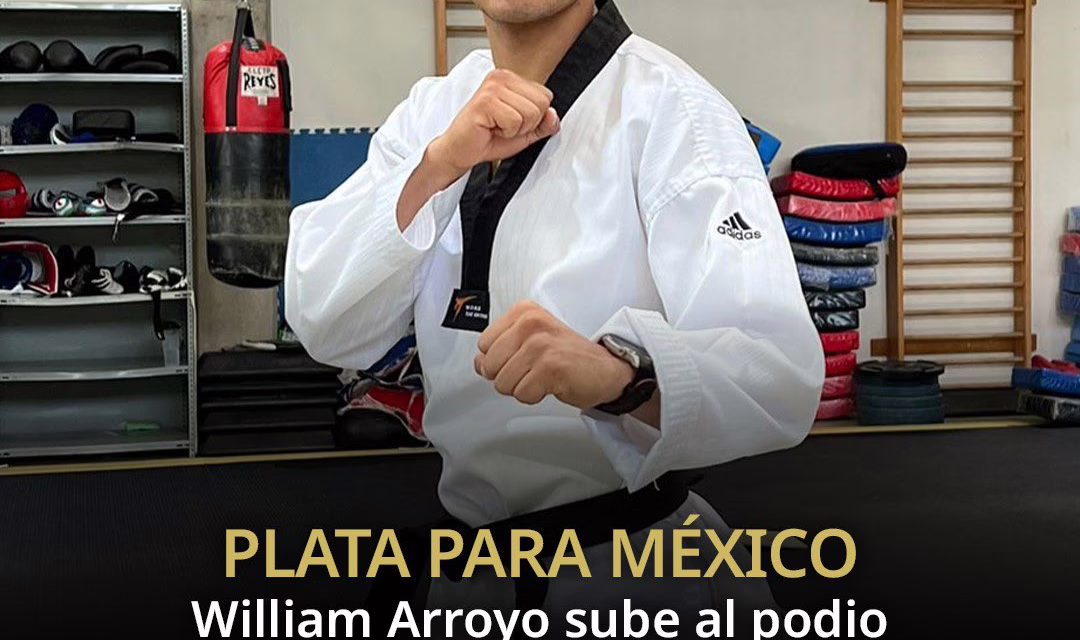 Oaxaqueño William de Jesús Arroyo suma dos medallas de plata en Taekwondo para México