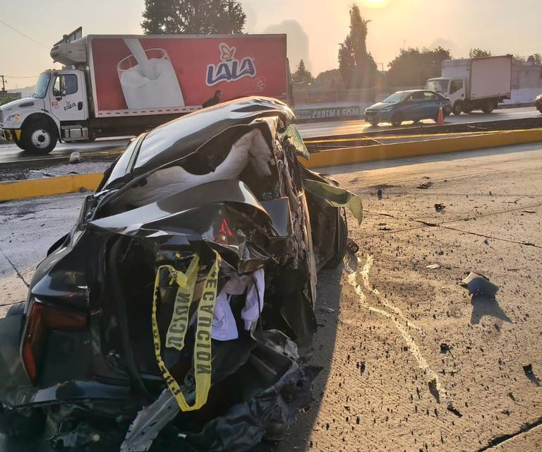 Video: Fuerte accidente en la México-Puebla, una persona perdió la vida