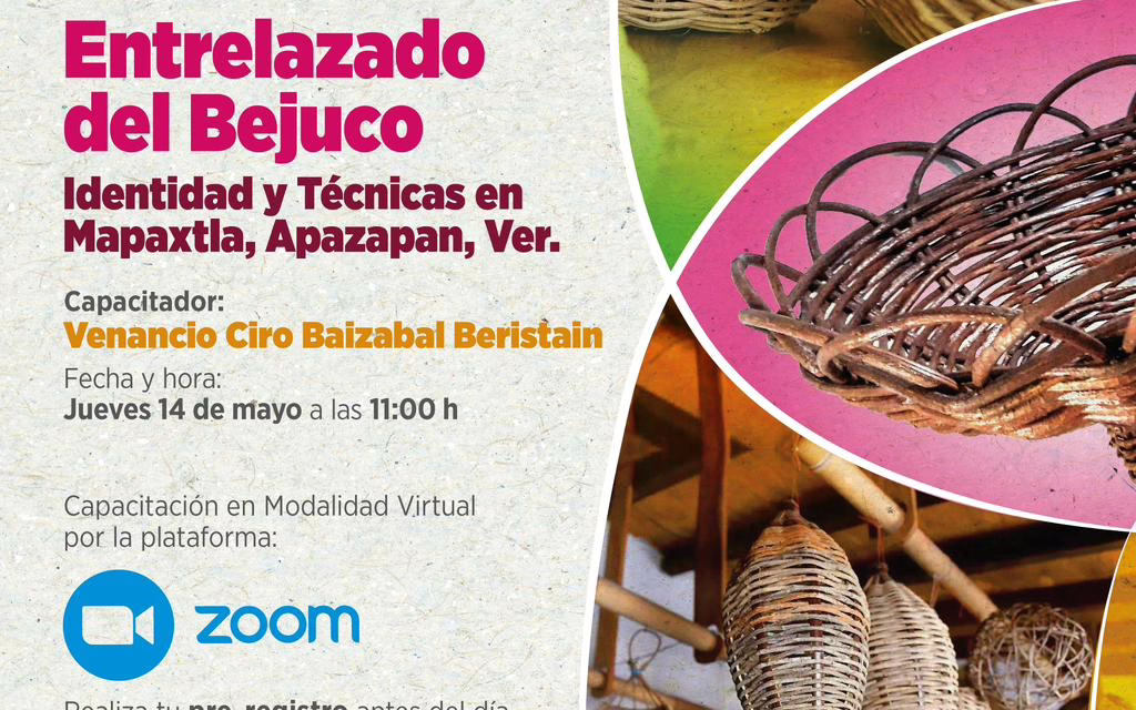 Invita SECTUR a capacitación virtual sobre el arte del entrelazado del bejuco