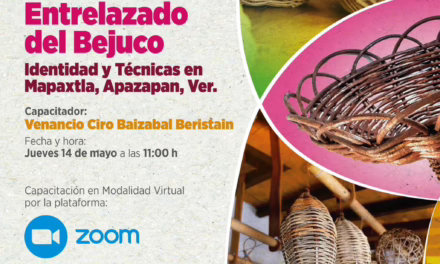 Invita SECTUR a capacitación virtual sobre el arte del entrelazado del bejuco