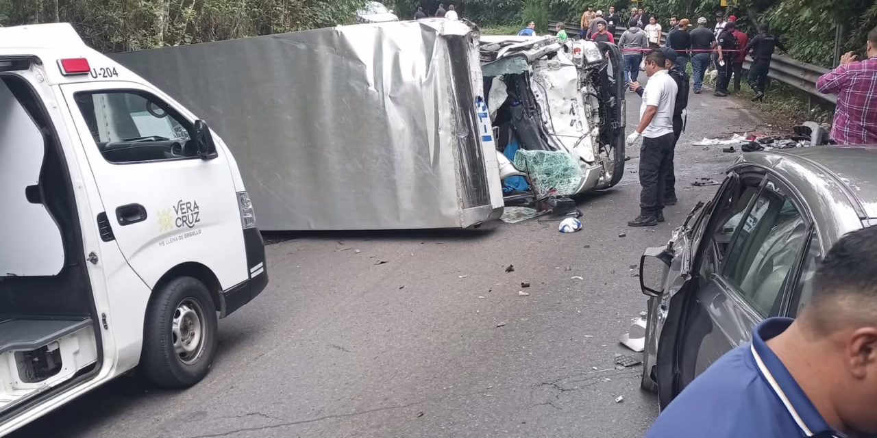 Accidente en la carretera Xalapa -Naolinco, una persona fallecida