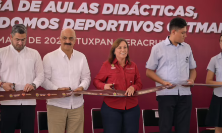 Los jóvenes deben estar en las aulas; Gobernadora entrega infraestructura educativa