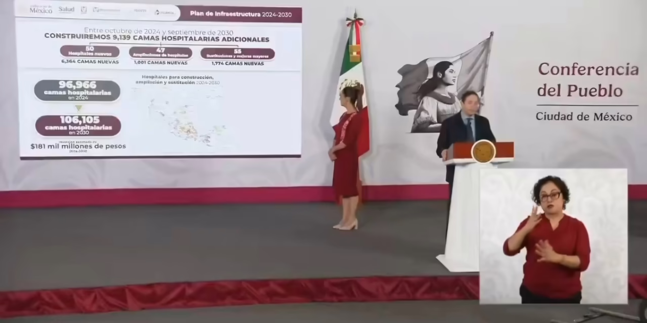 Invertirá Gobierno Federal 181 mil mdp en infraestructura médica