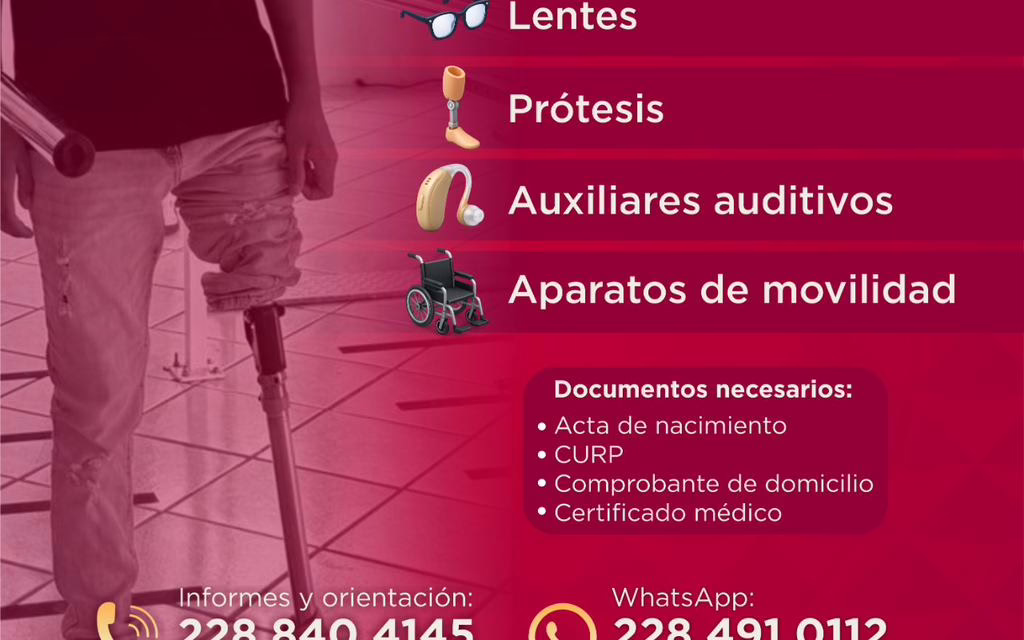 Entrega Secretaría de Salud apoyos funcionales de manera gratuita