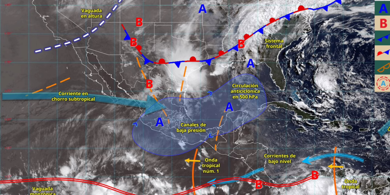 LLUVIAS PUNTUALES MUY FUERTES EN NUEVO LEÓN, TAMAULIPAS, OAXACA Y CHIAPAS