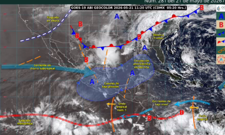 LLUVIAS PUNTUALES MUY FUERTES EN NUEVO LEÓN, TAMAULIPAS, OAXACA Y CHIAPAS
