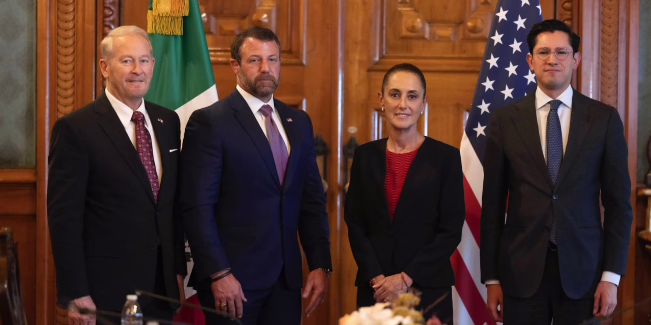 Sheinbaum acuerda con Markwayne Mullin colaborar bajo un marco de respeto