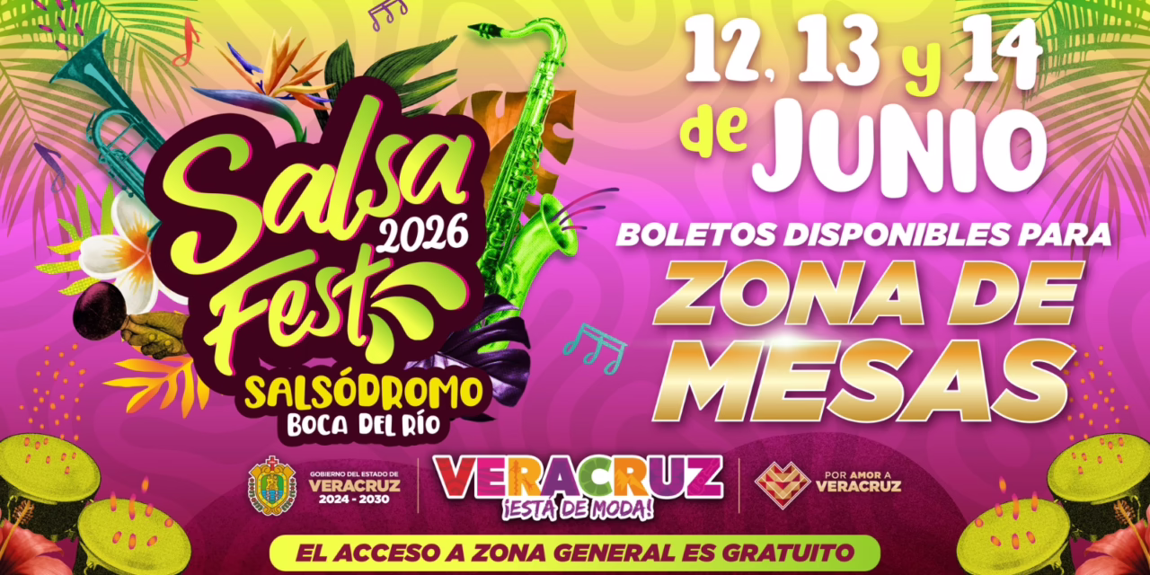 Salsa Fest 2026: Boletos ya disponibles para la zona de mesas, en línea y en taquilla