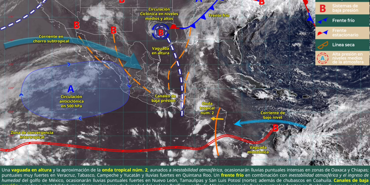 LLUVIAS PUNTUALES INTENSAS EN OAXACA Y CHIAPAS