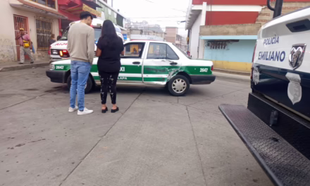 Accidente de tránsito en la colonia Campo de Tiro de Xalapa