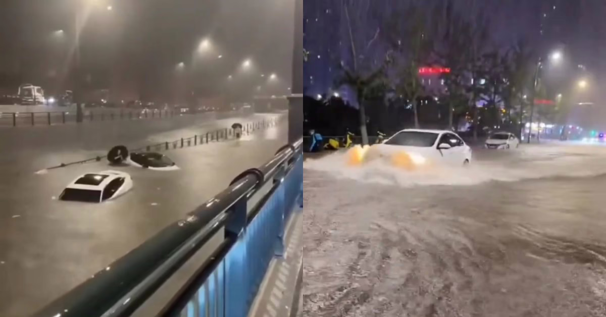 FUERTES LLUVIAS PROVOCAN INUNDACIONES MASIVAS EN CHINA