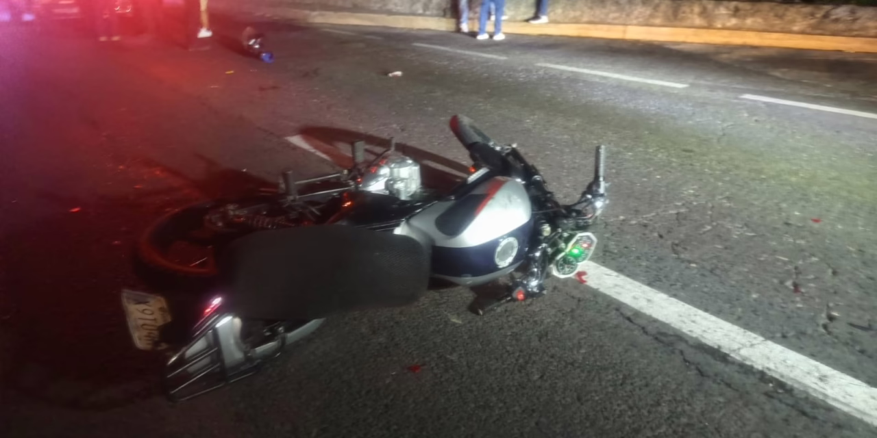 Motociclista lesionado en el bulevar Xalapa-Banderilla