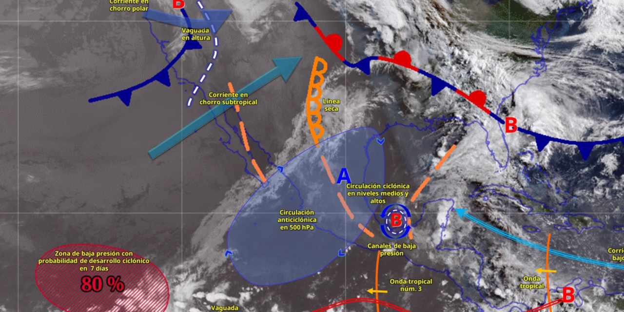 SE PRONOSTICAN LLUVIAS INTENSAS EN OAXACA Y CHIAPAS Y MUY FUERTES EN GUERRERO