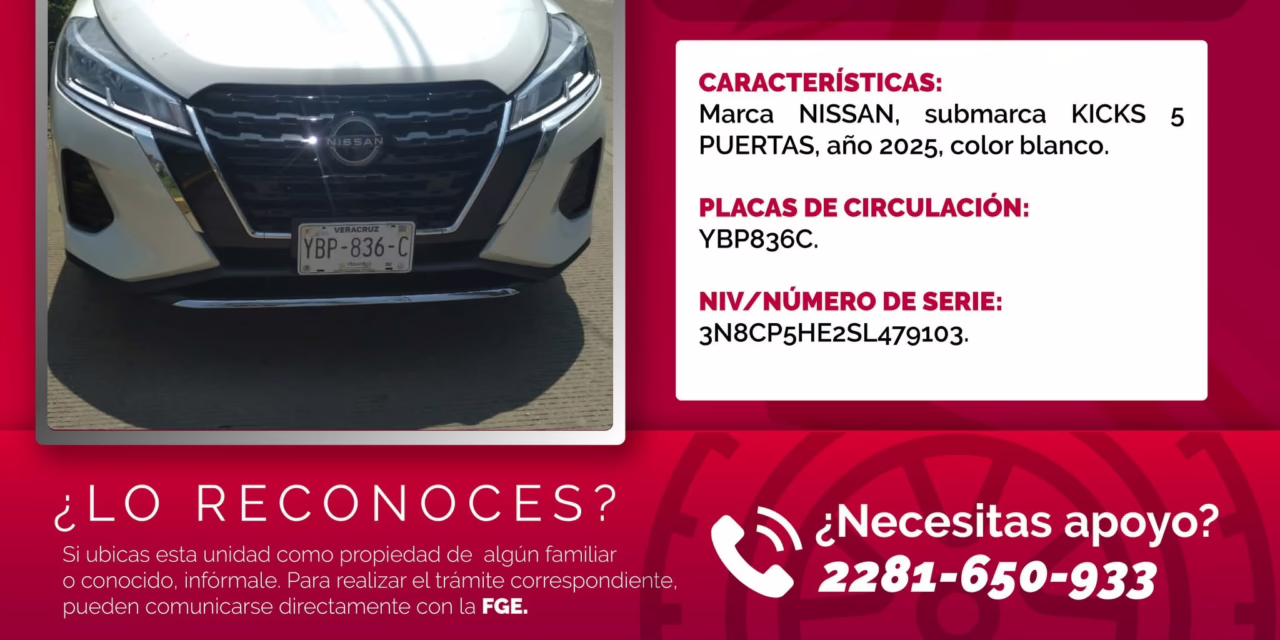 Recupera Policía Municipal de Xalapa vehículo con reporte de robo; ofrecen apoyo legal gratuito al propietario