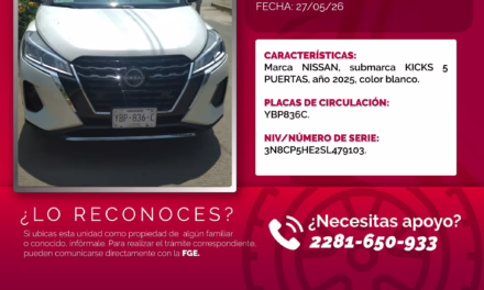 Recupera Policía Municipal de Xalapa vehículo con reporte de robo; ofrecen apoyo legal gratuito al propietario