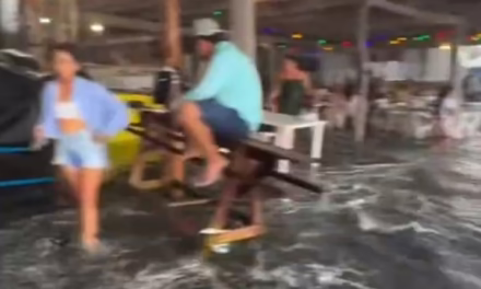 Video:En Jalisco, las olas tomaron por sorpresa a los visitantes, pues tuvieron lugar corrientes de arrastre y olas que superaron los 4.5 metros de altura.
