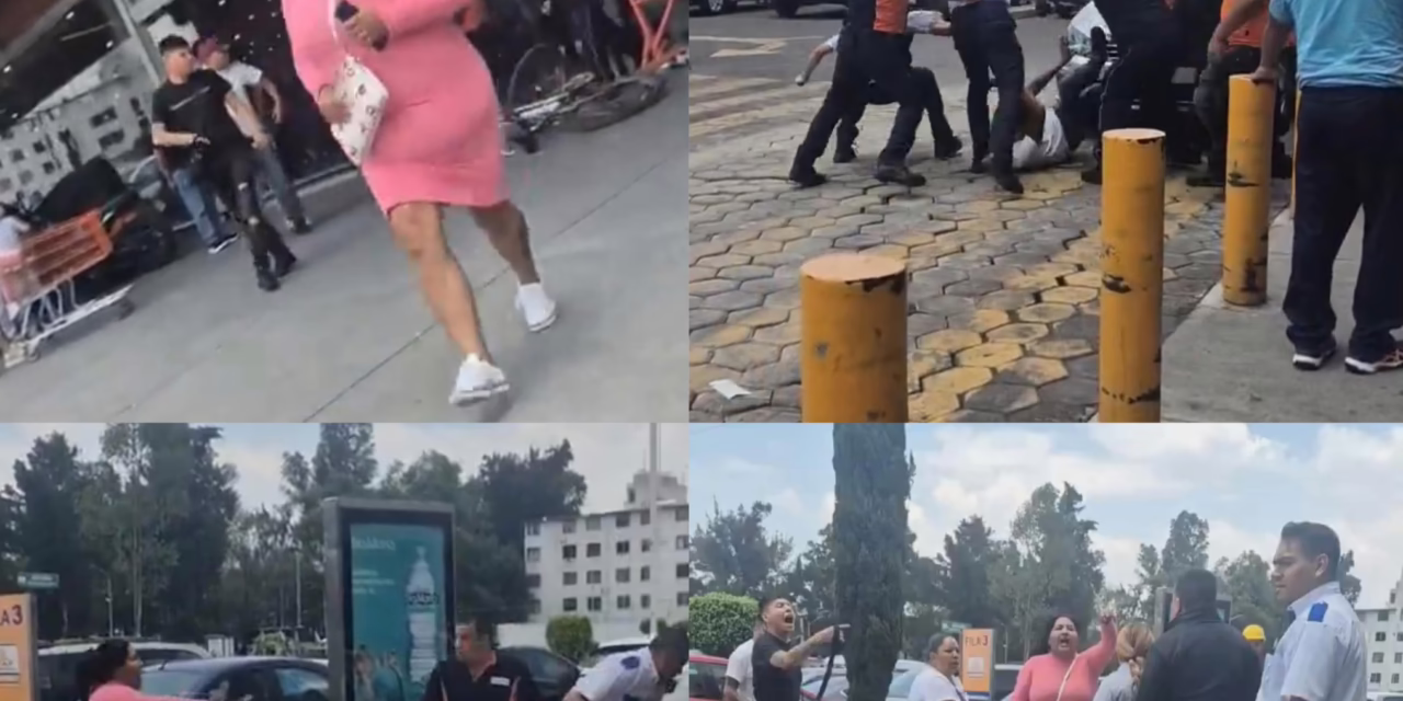 VIDEO:FARDERO ES GOLPEADO EN CHEDRAUI DE IZTAPALAPA