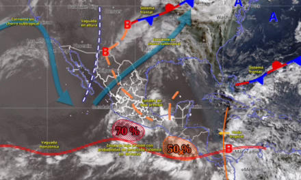 SE MANTIENE EL TEMPORAL DE LLUVIAS EN GRAN PARTE DE LA REPÚBLICA MEXICANA