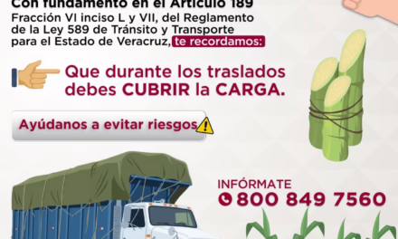 Exhorta SSP al uso de cubierta protectora en vehículos de carga