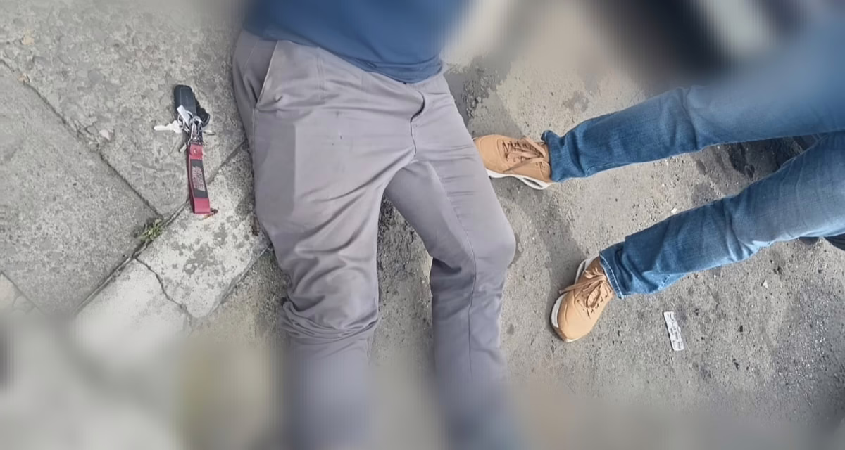 Motociclista resulta lesionado tras accidente en la colonia Margarita Maza de Juárez