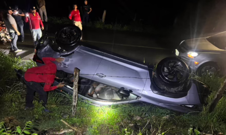 Volcadura de camioneta en la carretera Cardel -Poza Rica , a la altura de Palma Sola