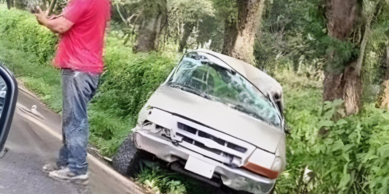 Accidente en la carretera a Jalcomulco